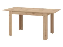 Mesa de comedor extensible para 4 a 6 personas - Natural claro - VENOLA