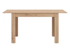 Mesa de comedor extensible para 4 a 6 personas - Natural claro - VENOLA