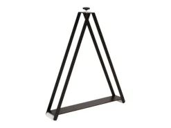 Mesa de comedor extensible de madera Ribo-Color Natural-Soporte 4 pies-5 alargaderas finas-Ancho extensible