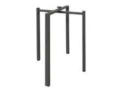 Mesa de comedor extensible de madera Ribo-Color Natural-Soporte 4 pies-5 alargaderas finas-Ancho extensible