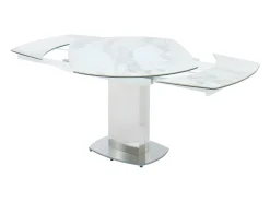 Mesa de comedor extensible. Cerámica y acero. TALICIA