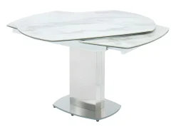 Mesa de comedor extensible. Cerámica y acero. TALICIA