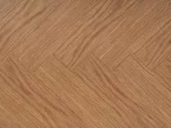 Mesa de comedor extensible para 4 a 8 personas chapado de roble - Natural - MARIZEL