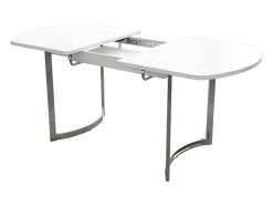 Mesa de comedor extensible para 4 a 6 personas en MDF - 140/180 x 80 cm - Blanco
