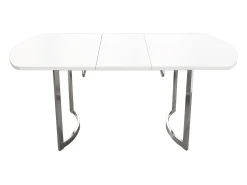 Mesa de comedor extensible para 4 a 6 personas en MDF - 140/180 x 80 cm - Blanco