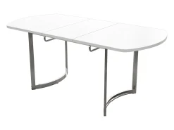 Mesa de comedor extensible para 4 a 6 personas en MDF - 140/180 x 80 cm - Blanco