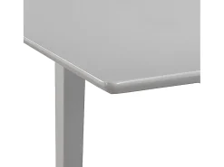 Mesa de comedor extensible gris (80-120)x80x74 cm MDF
