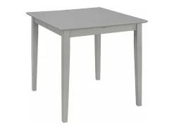 Mesa de comedor extensible gris (80-120)x80x74 cm MDF