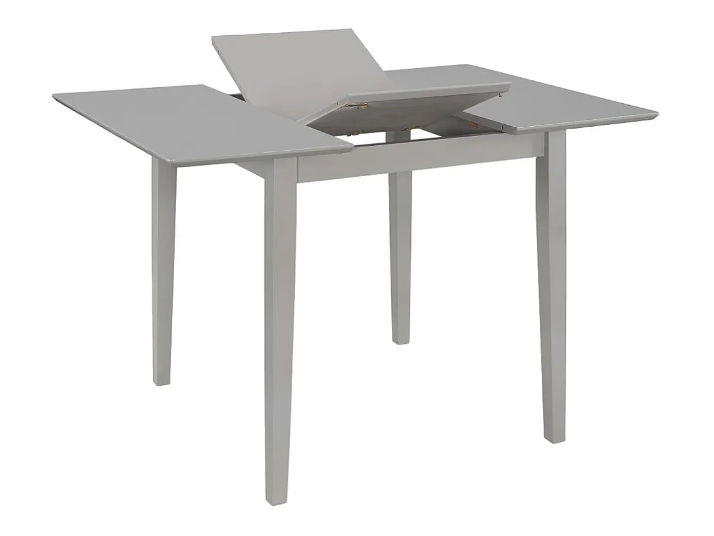 Mesa de comedor extensible gris (80-120)x80x74 cm MDF