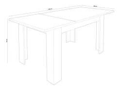 Mesa de comedor extensible Corfu Blanco