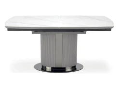 Mesa de comedor extensible estilo mármol gris y cerámica 160cm Ventara