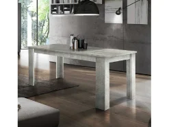 Mesa de comedor extensible moderna 140-190 x 90 cm Jesi Gris