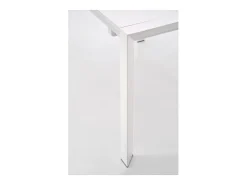 Mesa de comedor extensible Mike lacada en blanco - 130cm / 250cm