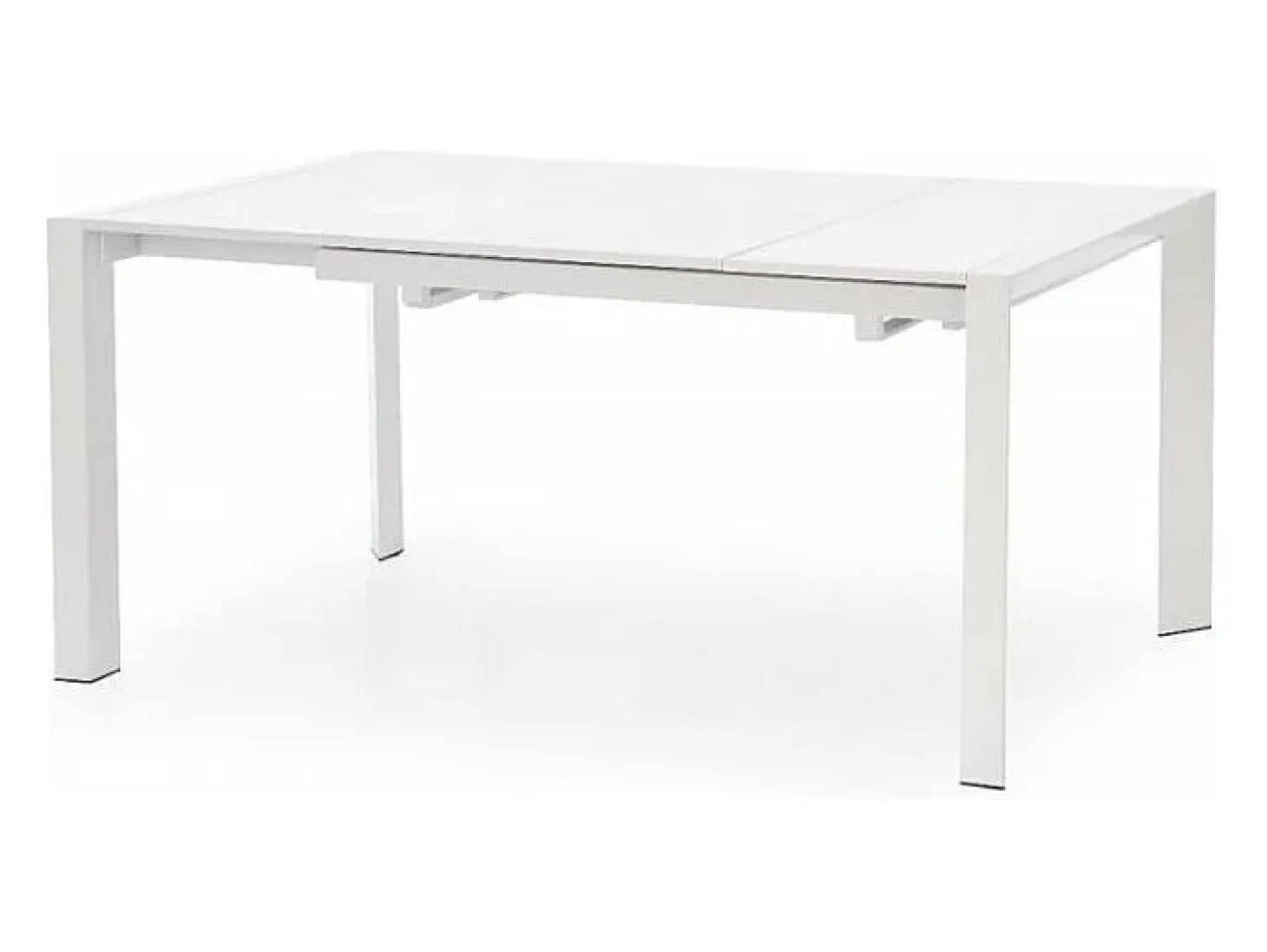 Mesa de comedor extensible Mike lacada en blanco - 130cm / 250cm