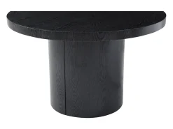 Mesa de comedor extensible 4 a 12 personas de MDF - Negro - SIDRINA