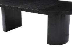 Mesa de comedor extensible 4 a 12 personas de MDF - Negro - SIDRINA