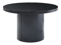 Mesa de comedor extensible 4 a 12 personas de MDF - Negro - SIDRINA