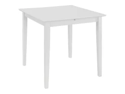 Mesa de comedor extensible MDF blanca (80-120)x80x74 cm ES676353