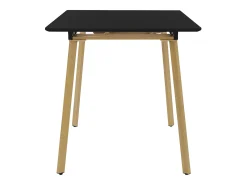 Mesa de comedor extensible mesa de comedor mesa de cocina 110/140x75cm negro