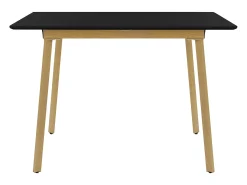 Mesa de comedor extensible mesa de comedor mesa de cocina 110/140x75cm negro