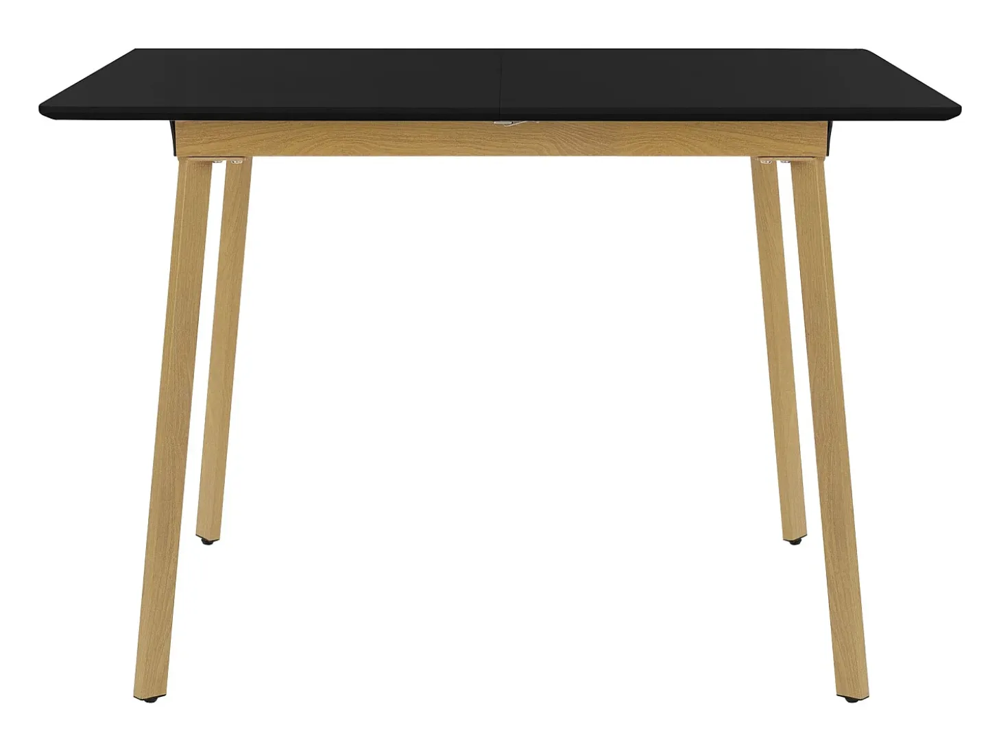 Mesa de comedor extensible mesa de comedor mesa de cocina 110/140x75cm negro