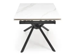 Mesa de comedor extensible 160 / 220 cm aspecto mármol blanco VIKTOR