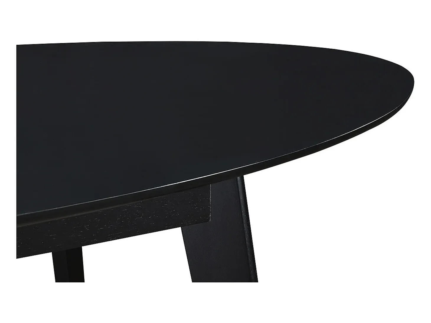 Mesa de comedor extensible negra L160-200 cm MARIK