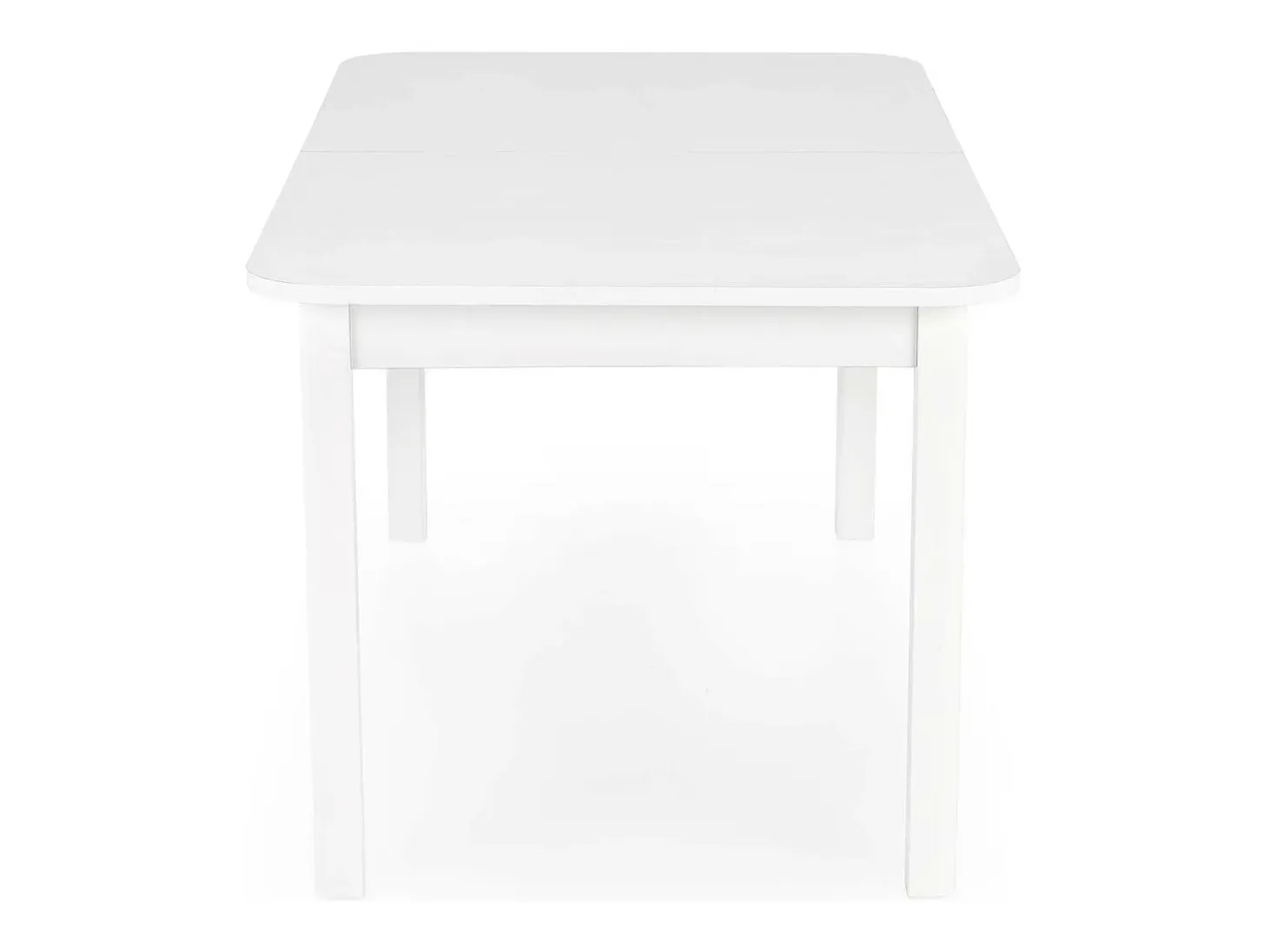 Mesa de comedor extensible blanca BREHAT 160-228cm