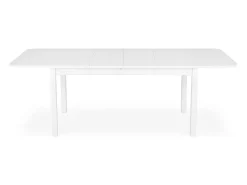 Mesa de comedor extensible blanca BREHAT 160-228cm