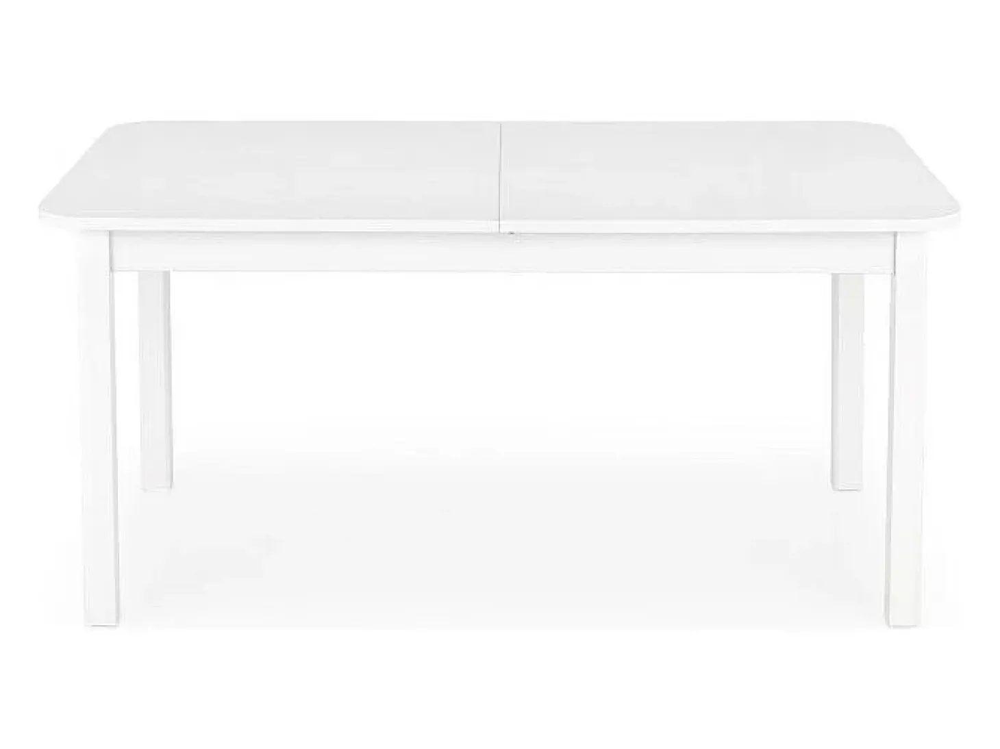 Mesa de comedor extensible blanca BREHAT 160-228cm