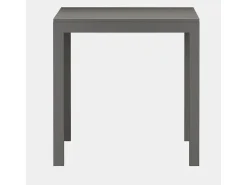 Mesa de Comedor Fija – 120x80x75 cm, Polipropileno Color Gris, Apta para Exterior, Diseño Moderno y Resistente.