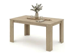 Mesa de comedor fija en roble canadian 140X80 cm Naya Roble Canadian