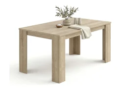 Mesa de comedor fija en roble canadian 140X80 cm Naya Roble Canadian