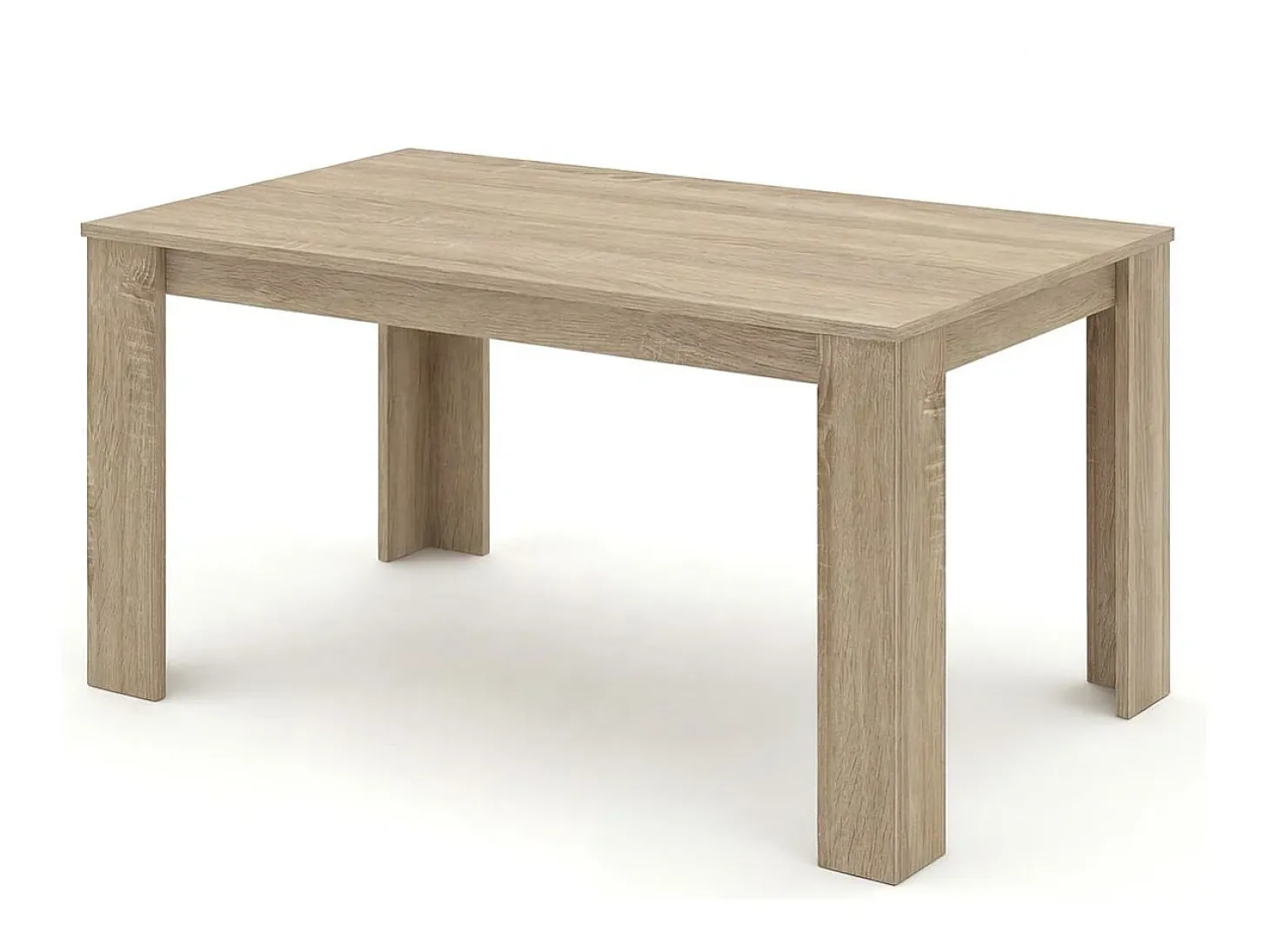 Mesa de comedor fija en roble canadian 140X80 cm Naya Roble Canadian