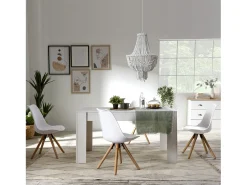 Mesa de Comedor Fija Kloe Color Blanco, 140 cm (Largo) x 90 cm (Ancho) x 76 cm (Alto)