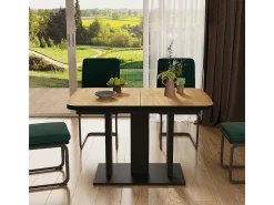 Mesa de comedor goldkraft roble/negro 120x80x77.3 fenaro