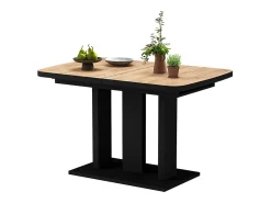 Mesa de comedor goldkraft roble/negro 120x80x77.3 fenaro