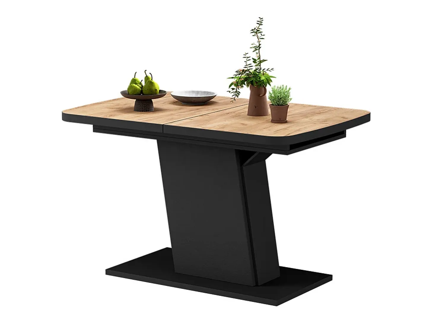 Mesa de comedor goldkraft roble/negro 120x80x77.3 fenaro