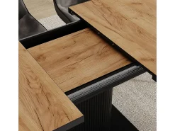 Mesa de comedor goldkraft roble/negro 120x80x77.4 fenaro