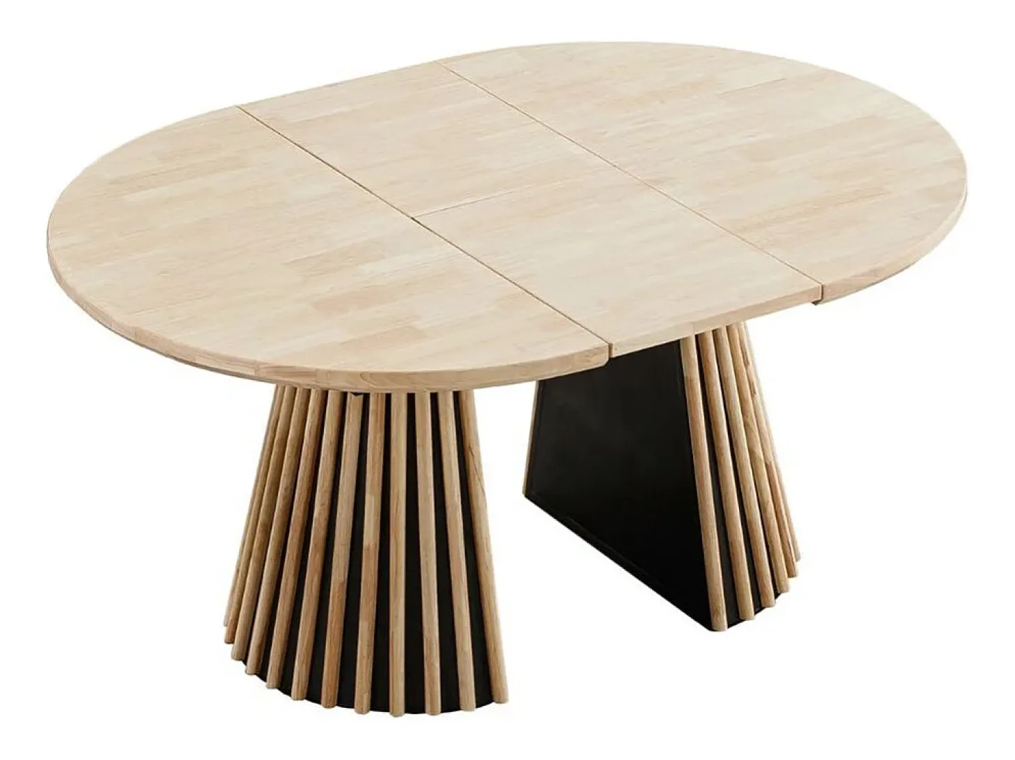 Mesa de comedor Grove redonda extensible nordish 76x120-160-200x120 cm Adec