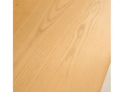 Mesa de comedor hevea y fresno, 8 plazas natural