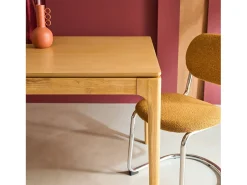 Mesa de comedor hevea y fresno, 8 plazas natural