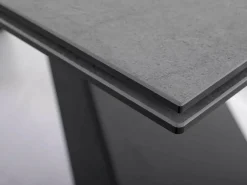 Mesa de comedor Holly 160 - 240 cm Pietra di Savoia efecto hormigón diseño cerámica