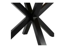 Mesa de comedor industrial de madera y metal 160x90 Edern