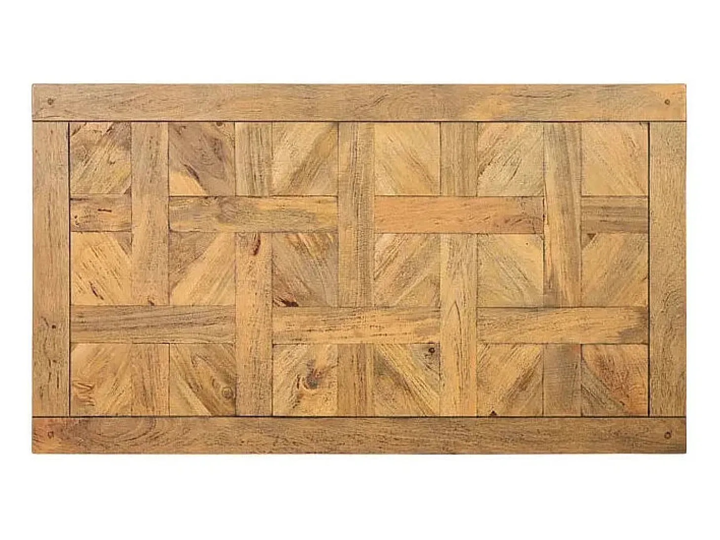 Mesa de comedor industrial de madera y metal 160x90 Edern