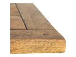 Mesa de comedor industrial de madera y metal 160x90 Edern