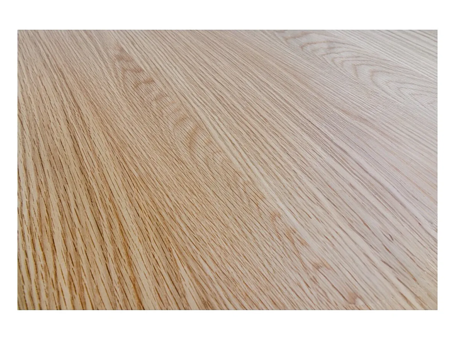 Mesa de comedor KANOVA 120 cm – Tablero redondo de roble claro y pie central de diseño – Estilo contemporáneo