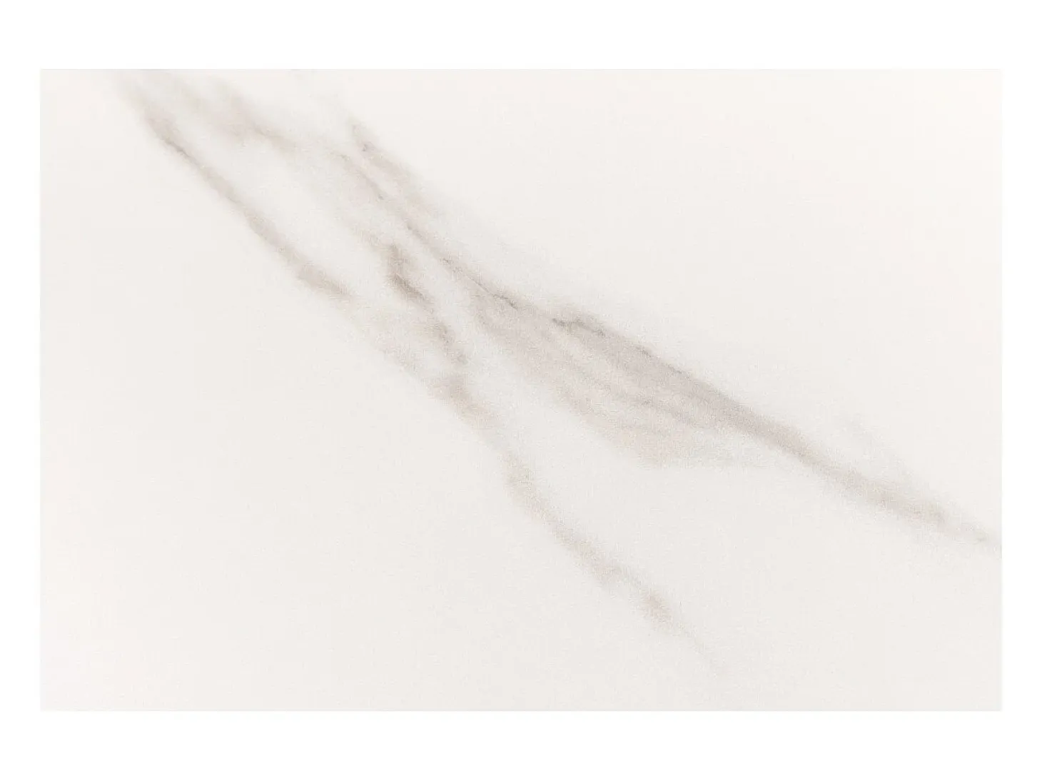 Mesa de comedor LUMEA – Rectangular 200 cm – Tablero cerámico efecto mármol blanco y pata aspecto madera clara