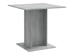 Mesa de comedor madera contrachapada gris Sonoma 80x80x75 cm
