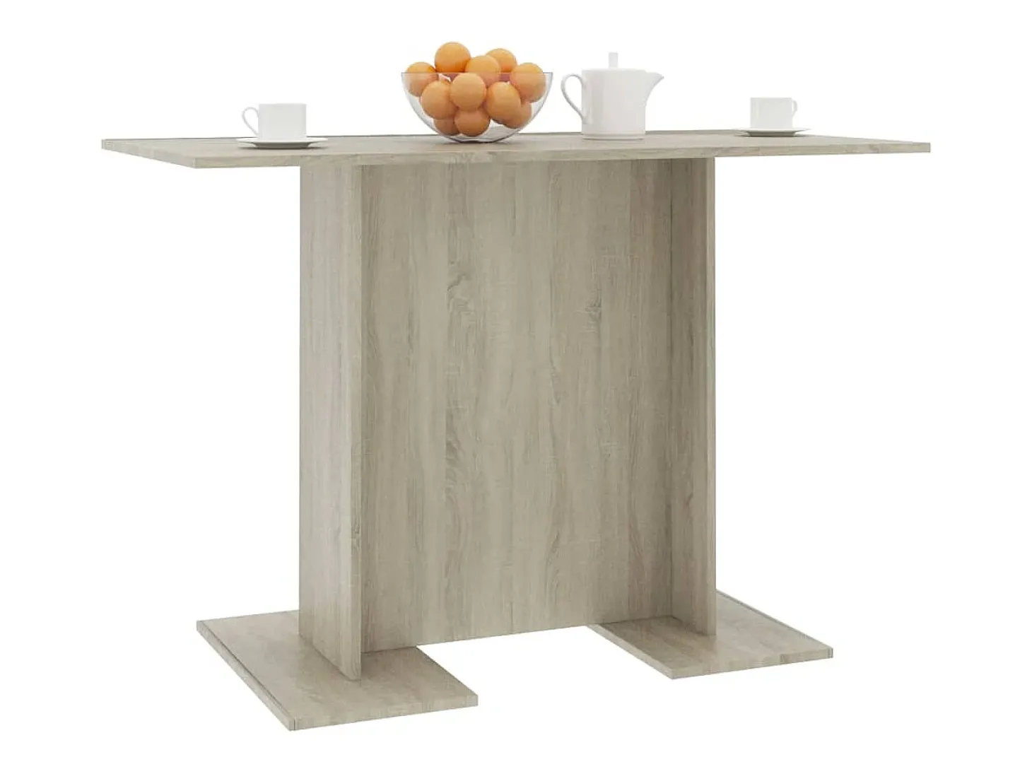 Mesa de comedor madera contrachapada roble sonoma 110x60x75cm